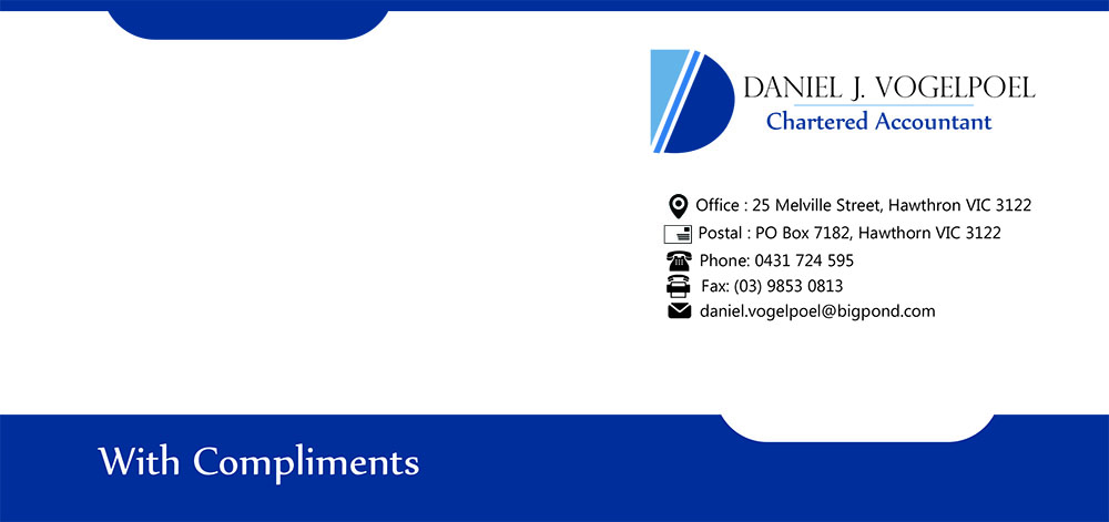 Briefkopf-Design von AG Creatives für Daniel J. Vogelpoel, Chartered Accountant | Design #3510192