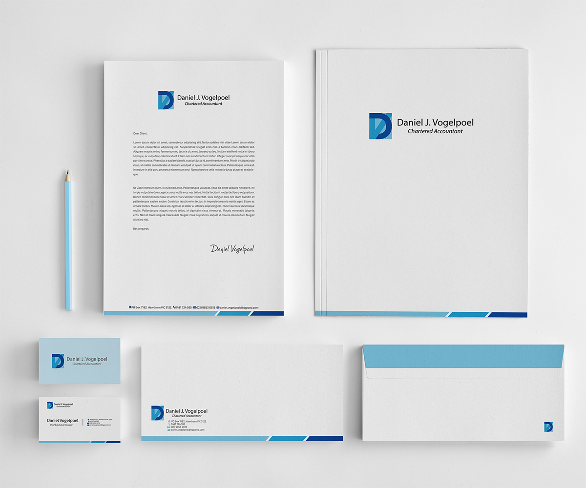 Letterhead Design by Owtee-TheDreamer. for Daniel J. Vogelpoel, Chartered Accountant | Design #3520059