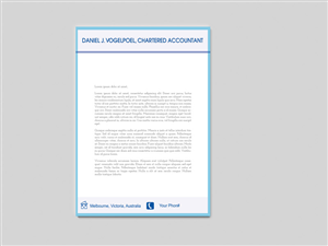 Letterhead Design by andlib for Daniel J. Vogelpoel, Chartered Accountant | Design #3474217