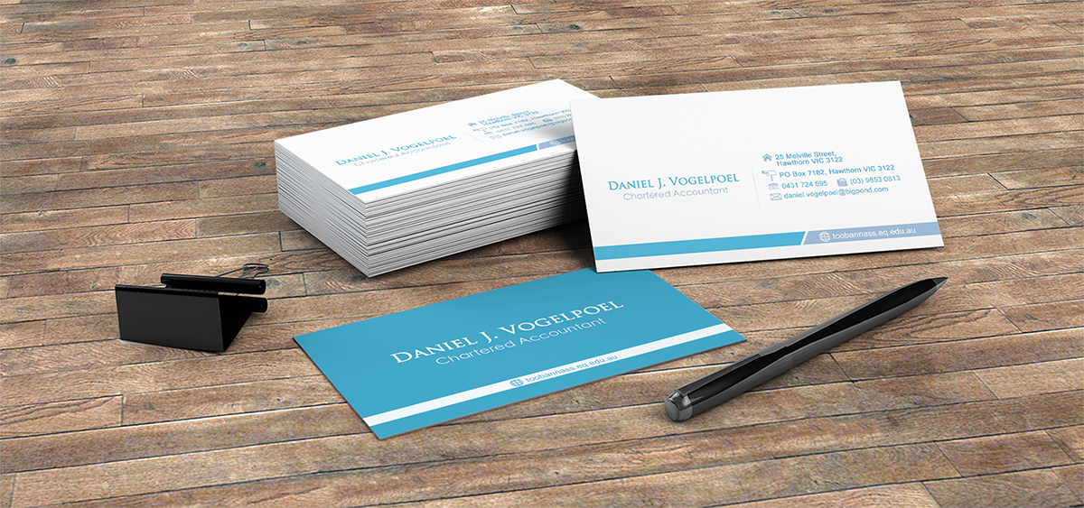Letterhead Design by Pentool for Daniel J. Vogelpoel, Chartered Accountant | Design #3531377