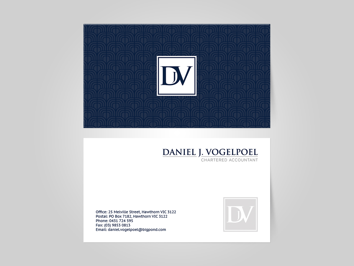 Briefkopf-Design von Cyanide Designz für Daniel J. Vogelpoel, Chartered Accountant | Design #3557321