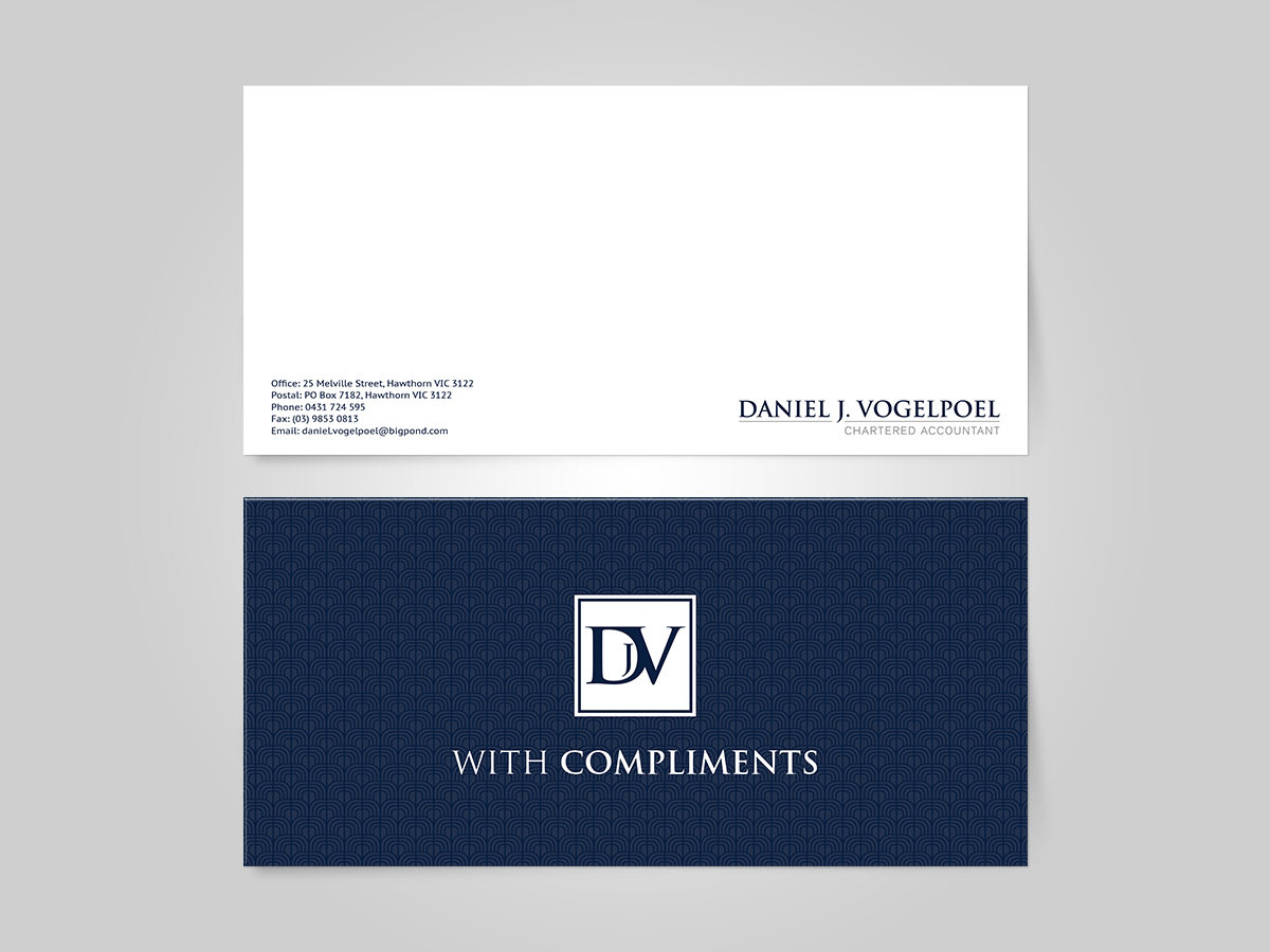 Briefkopf-Design von Cyanide Designz für Daniel J. Vogelpoel, Chartered Accountant | Design #3557931