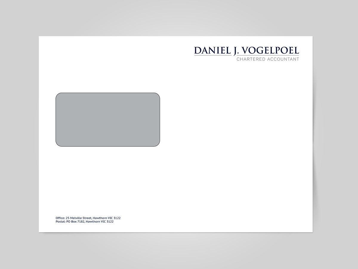 Letterhead Design by Cyanide Designz for Daniel J. Vogelpoel, Chartered Accountant | Design #3558396