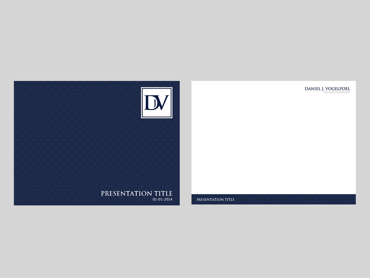 Letterhead Design by Cyanide Designz for Daniel J. Vogelpoel, Chartered Accountant | Design #3558487