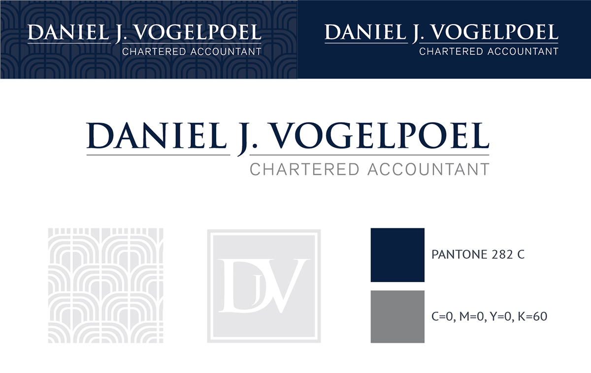 Letterhead Design by Cyanide Designz for Daniel J. Vogelpoel, Chartered Accountant | Design #3558585