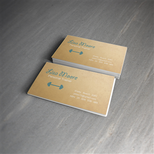 Personal Trainer Business Card Design | Business Card Design by Ron Mickey