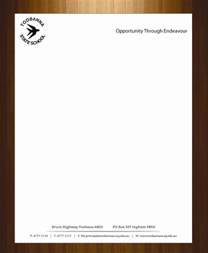 Letterhead Design by harmi_199 for Toobanna State School | Design: #3485470