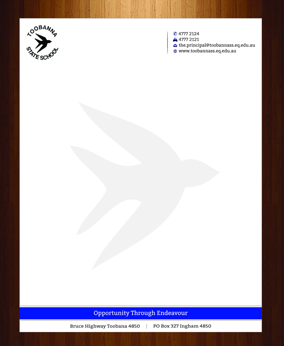 Letterhead Design by harmi_199 for Toobanna State School | Design #3485473