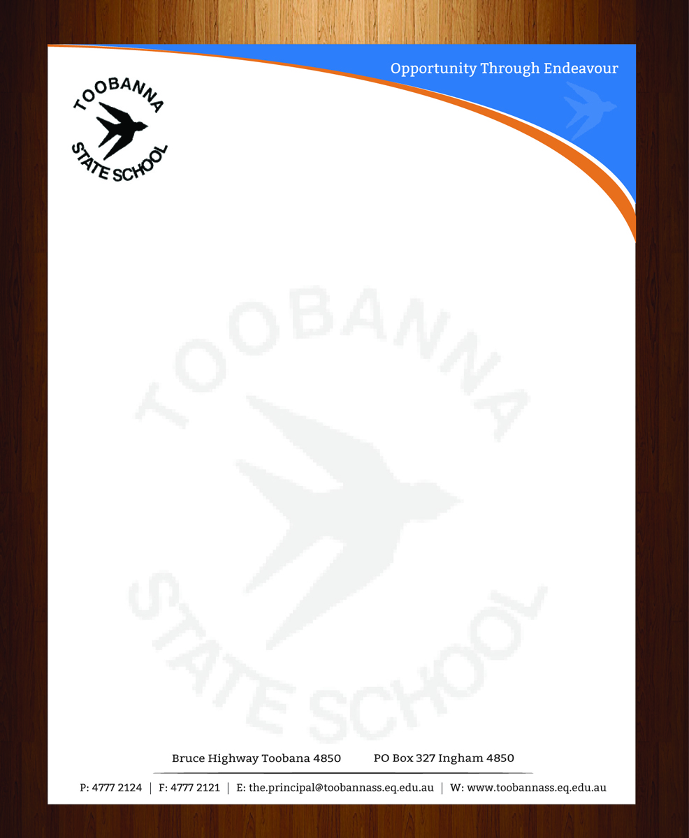 Letterhead Design by harmi_199 for Toobanna State School | Design #3485478