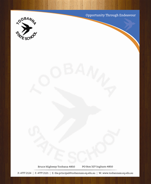 Letterhead Design by harmi_199 for Toobanna State School | Design: #3485478