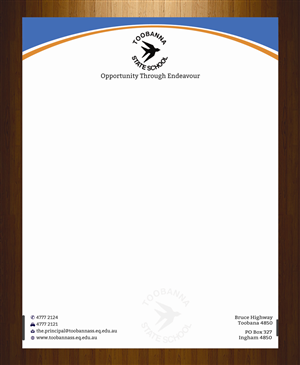 Letterhead Design by harmi_199 for Toobanna State School | Design: #3485483