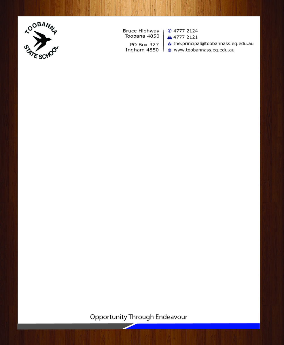 Letterhead Design by harmi_199 for Toobanna State School | Design #3485487