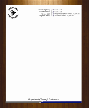 Letterhead Design by harmi_199 for Toobanna State School | Design: #3485487