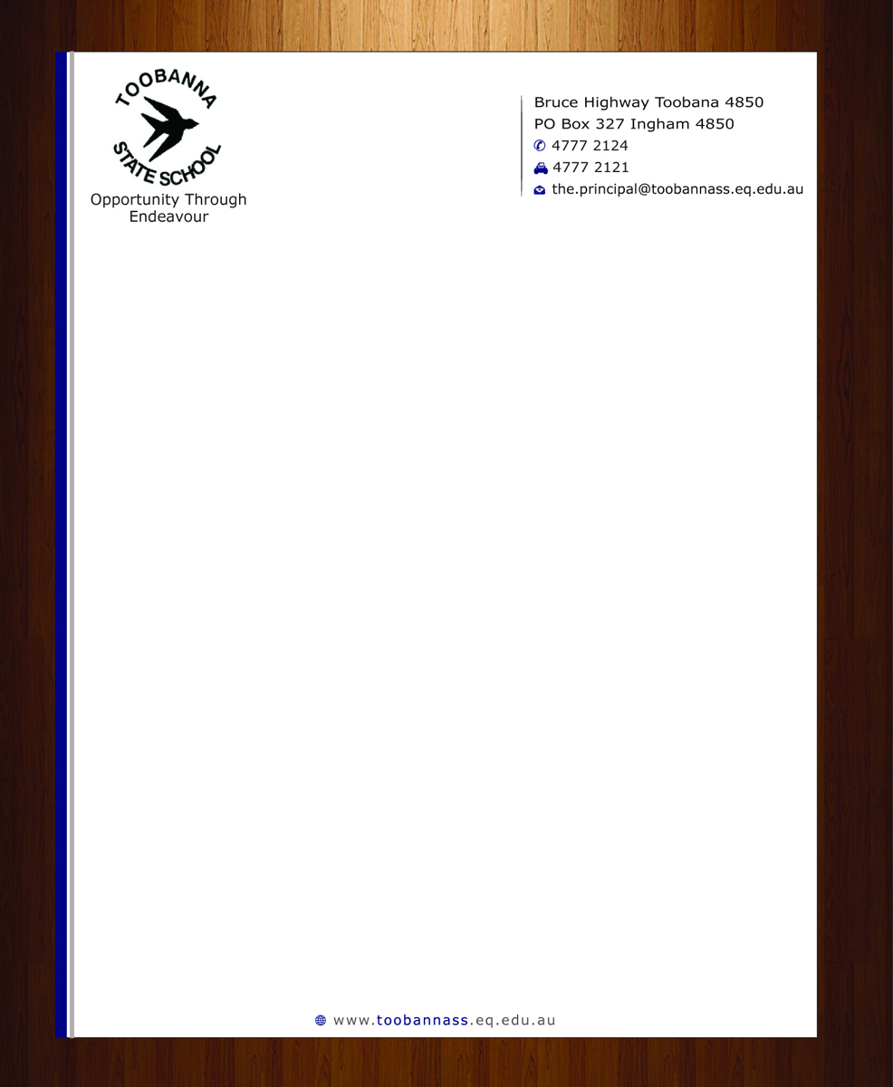 Letterhead Design by harmi_199 for Toobanna State School | Design #3485504