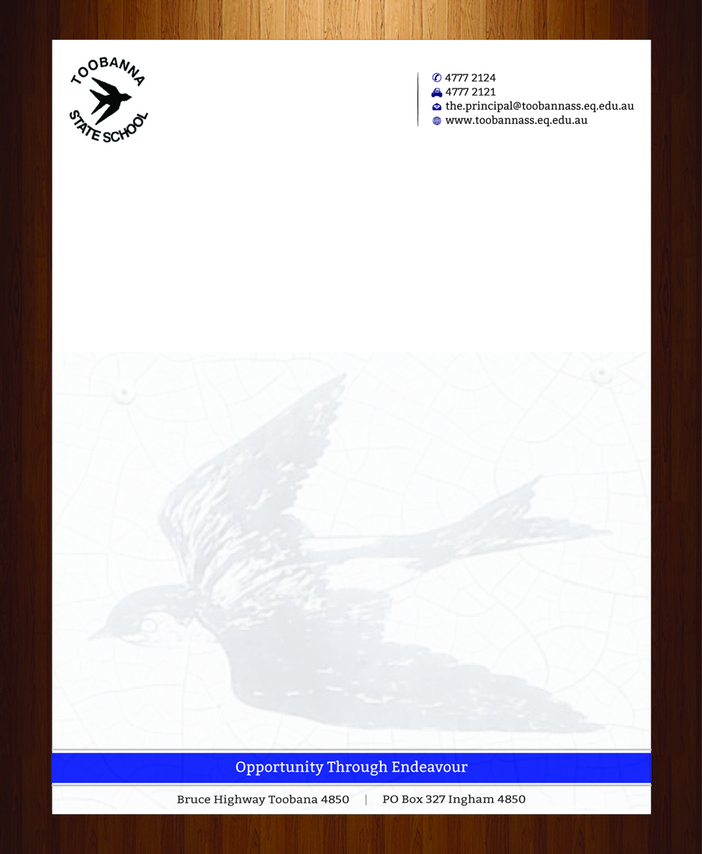 Letterhead Design by harmi_199 for Toobanna State School | Design #3485512