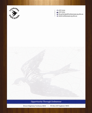 Letterhead Design by harmi_199 for Toobanna State School | Design: #3485512
