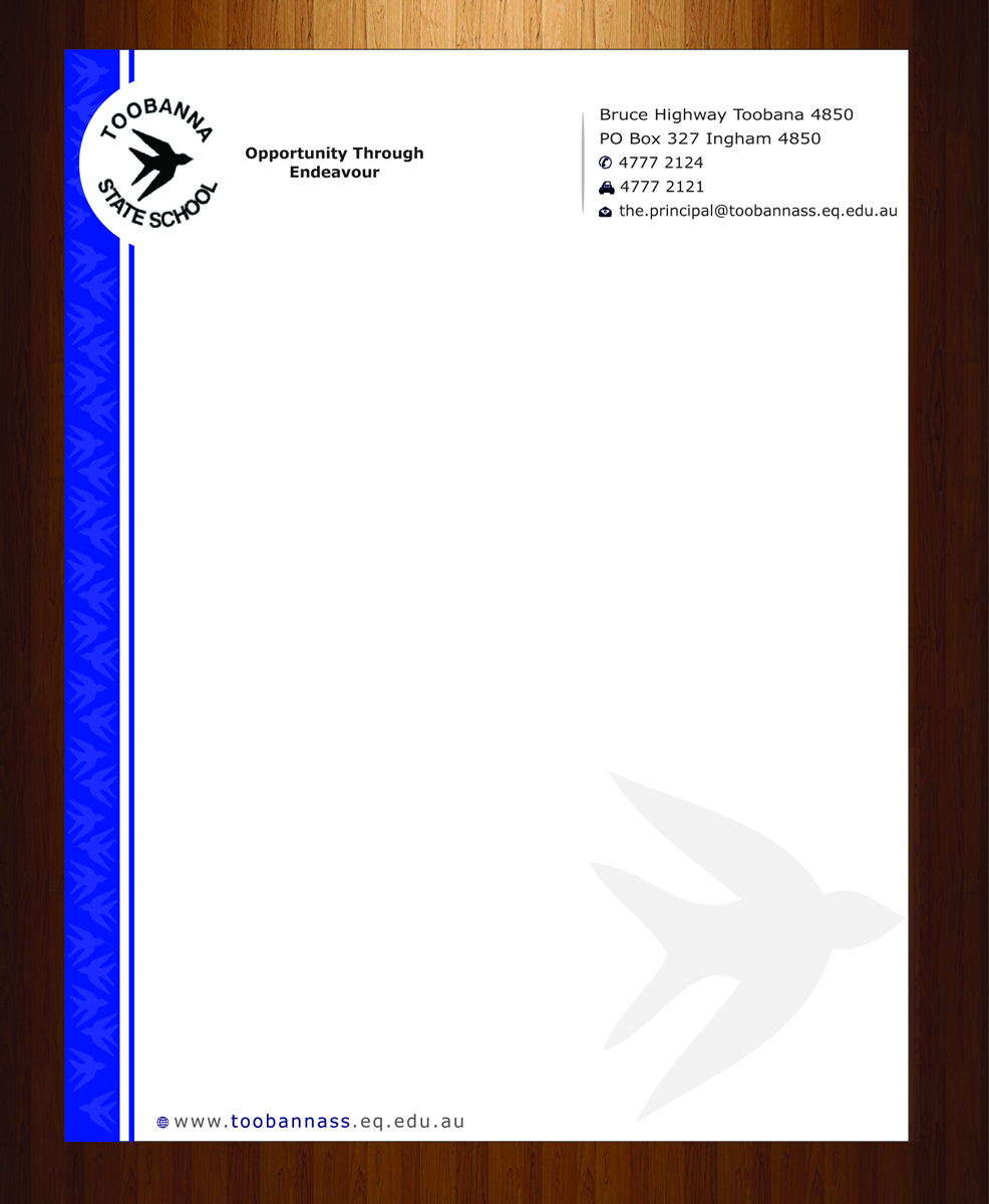 Letterhead Design by harmi_199 for Toobanna State School | Design #3485515
