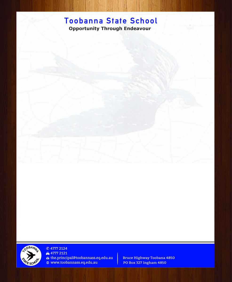 Letterhead Design by harmi_199 for Toobanna State School | Design #3485569