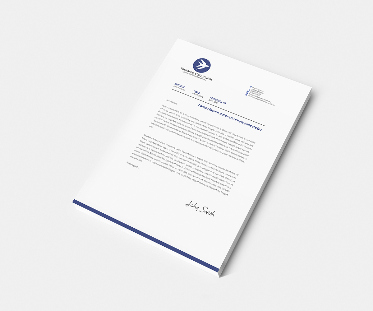 Letterhead Design by Owtee-TheDreamer. for Toobanna State School | Design #3513678