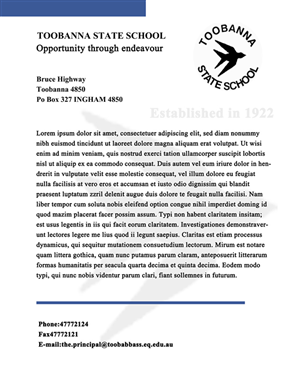 Design En-Tête par Sana Ishaq pour Toobanna State School | Design #3470784