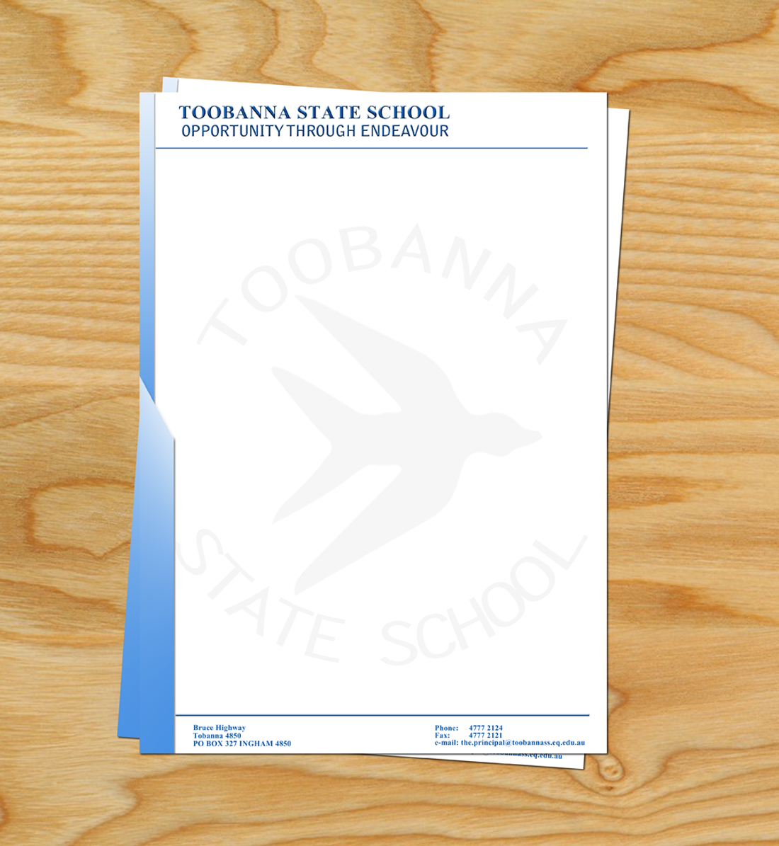 Letterhead Design by typocreative for Toobanna State School | Design #3532533