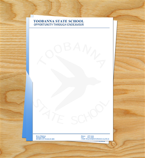 Letterhead Design by typocreative for Toobanna State School | Design: #3532533