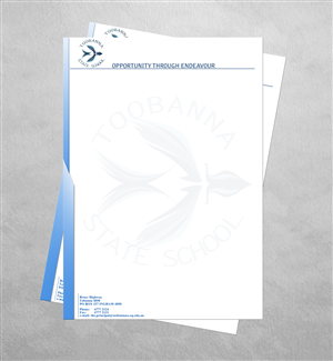Letterhead Design by typocreative for Toobanna State School | Design: #3532586