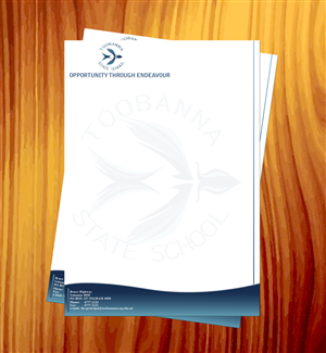 Letterhead Design by typocreative for Toobanna State School | Design: #3532602