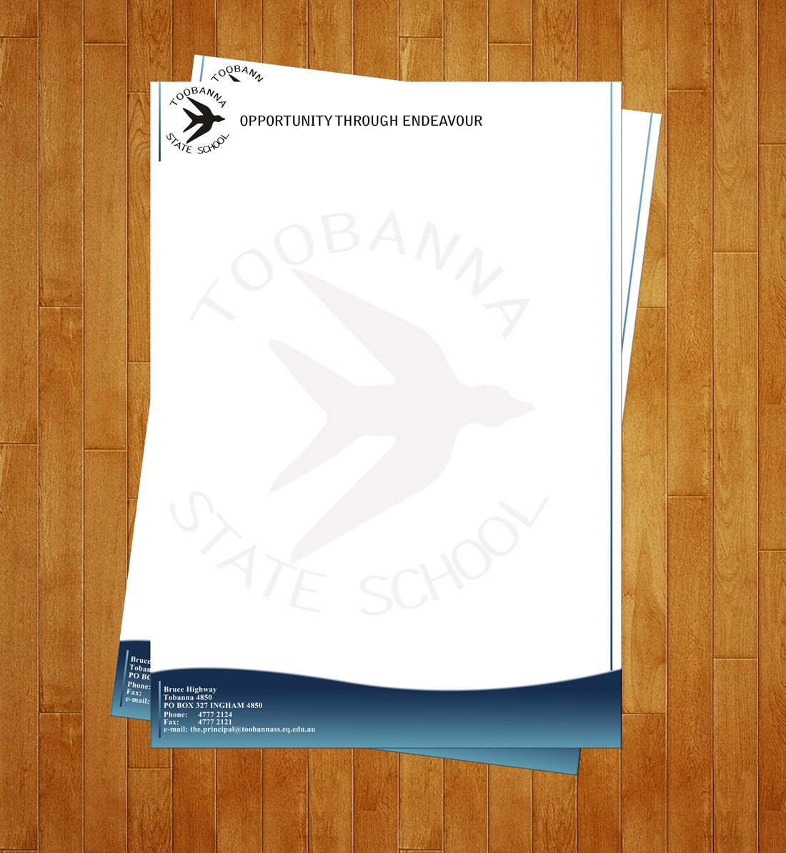 Diseño de Membrete por typocreative para Toobanna State School | Diseño #3532606