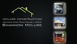 Business Card Design by Riz' for Mclure's construction | Design: #3473398