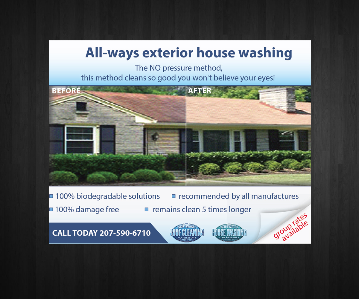 Postkarten-Design von Anna  für All ways exterior house washing | Design #3492107