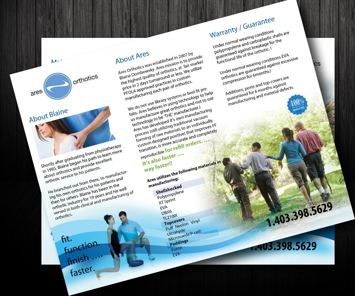 Flyer Design by uk for Ares Orthotics | Design #3473146
