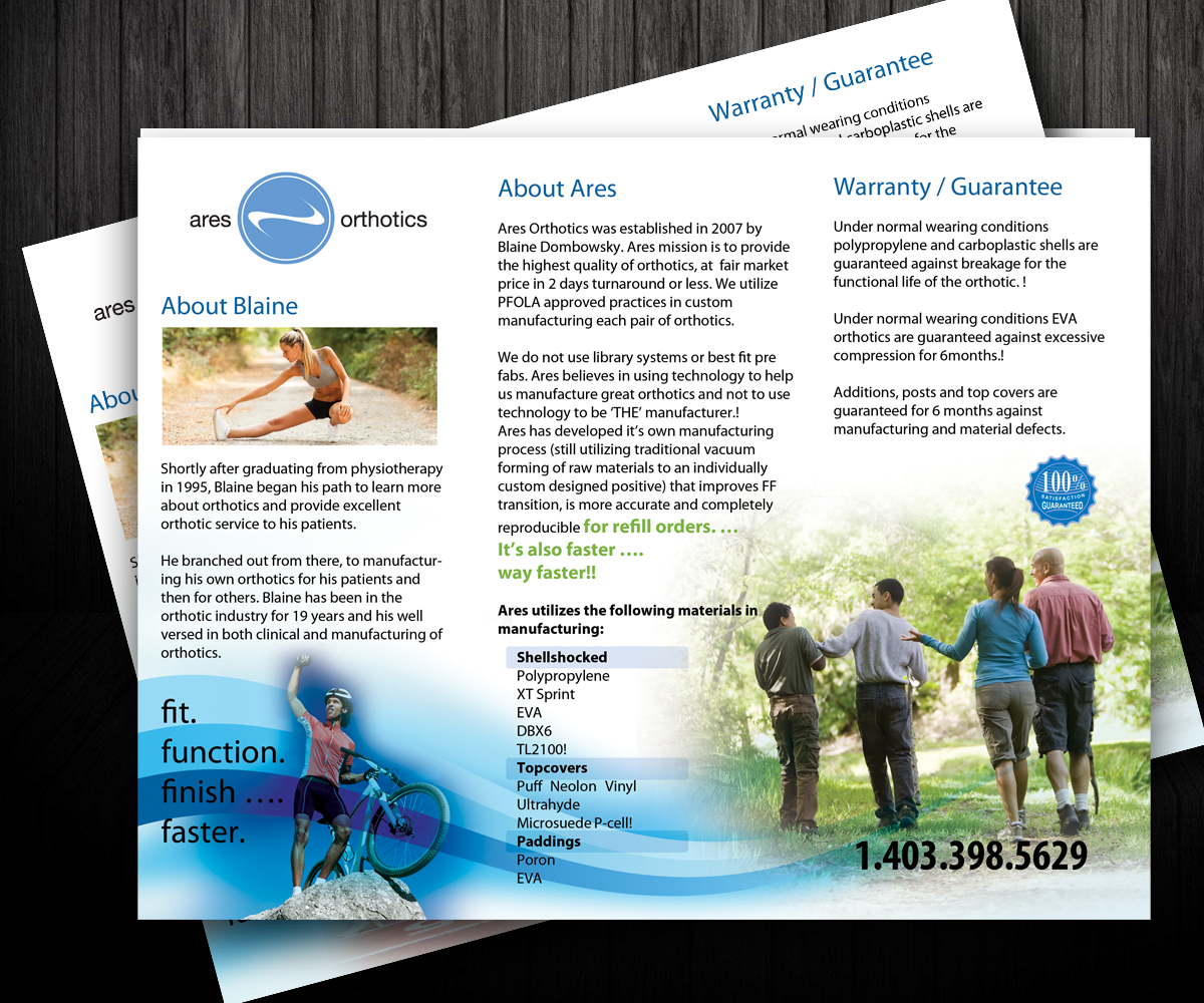 Flyer Design by uk for Ares Orthotics | Design #3485332