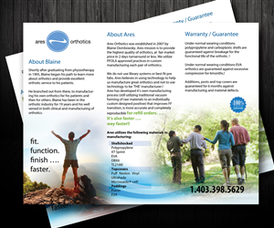 Flyer Design by uk for Ares Orthotics | Design: #3491099