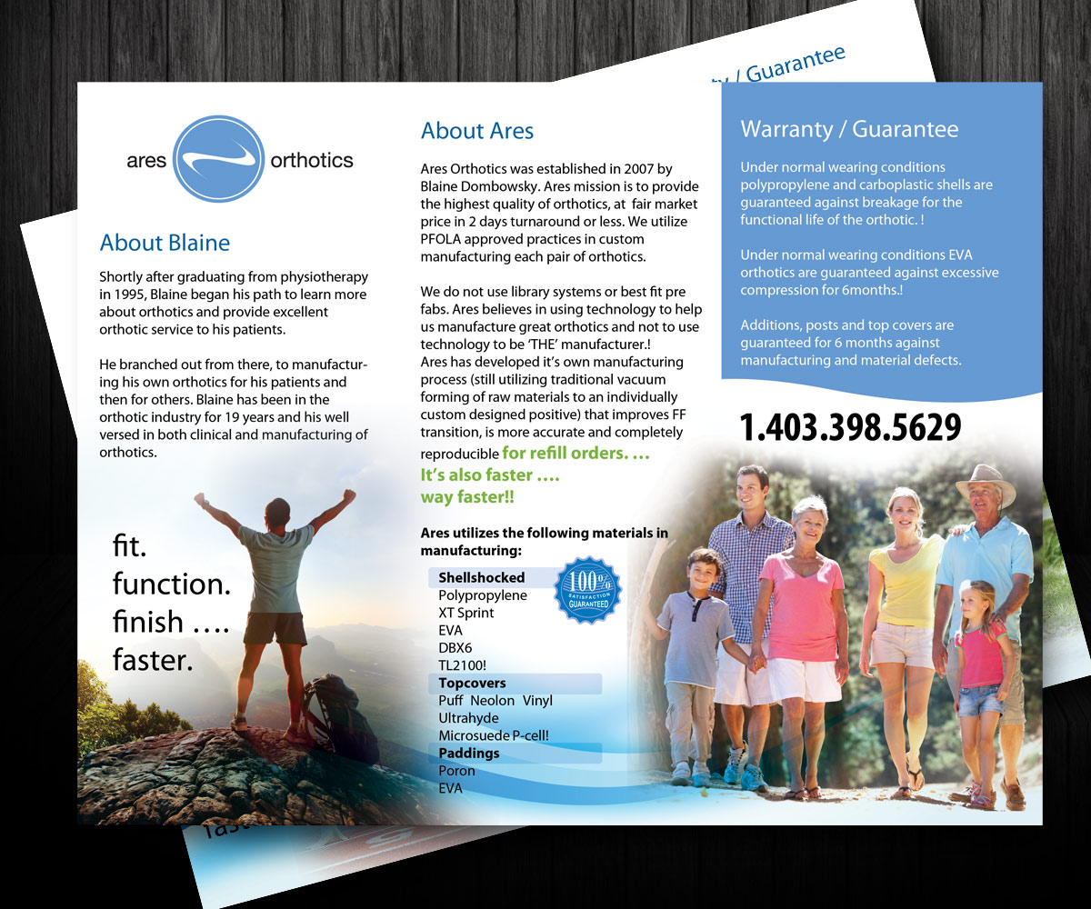 Flyer Design by uk for Ares Orthotics | Design #3491244