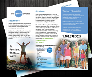 Flyer Design by uk for Ares Orthotics | Design: #3491244