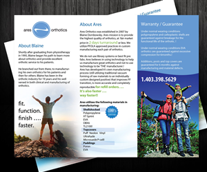 Flyer Design by uk for Ares Orthotics | Design #3508430