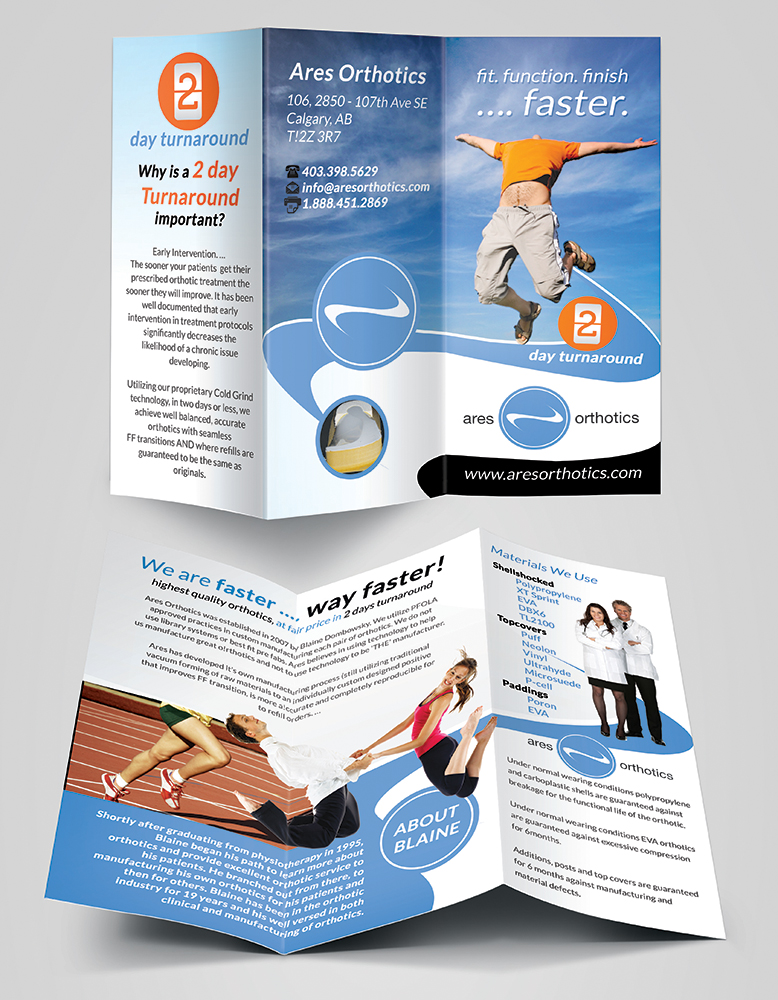 Diseño de Flyer por creationz2011 para Ares Orthotics | Diseño #3508972