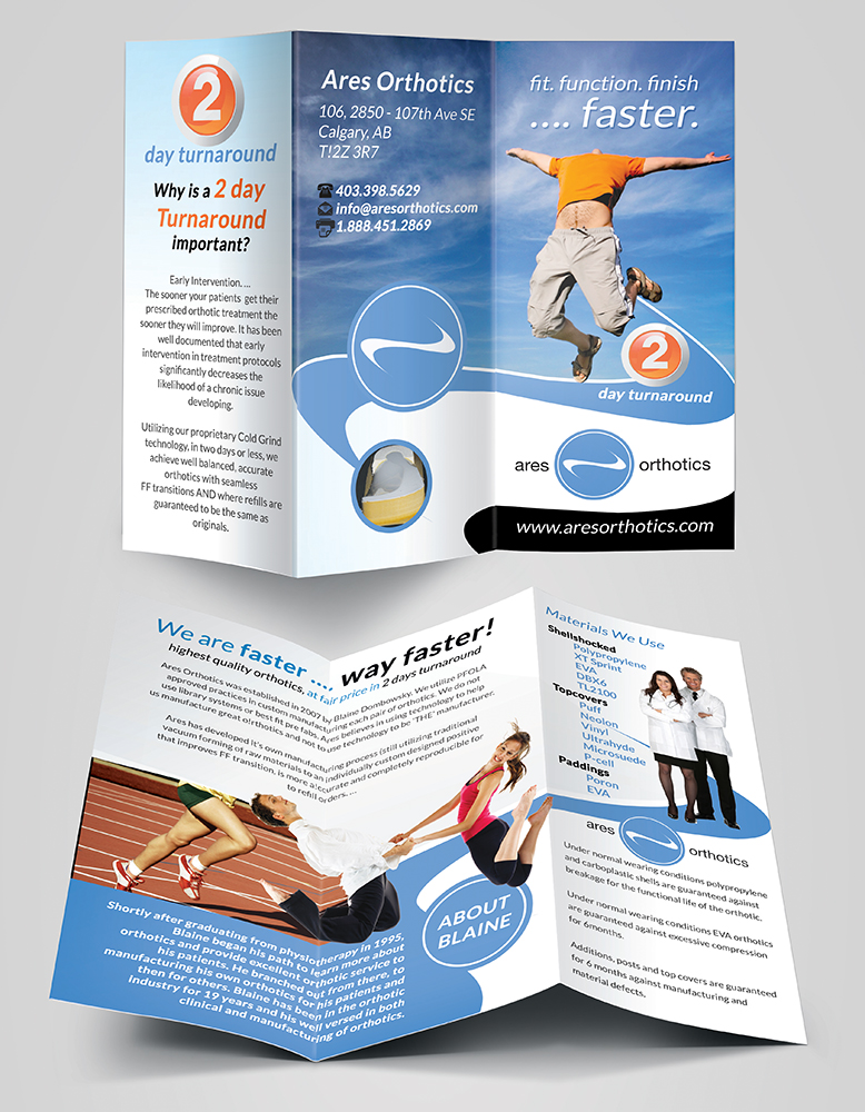 Flyer Design by creationz2011 for Ares Orthotics | Design #3513266