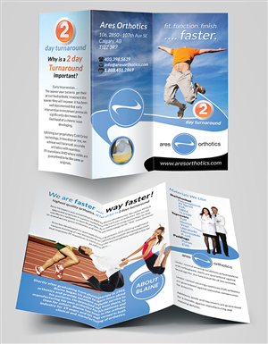 Ares Orthotics Promotional Brochure | Flyer Design by creationz2011