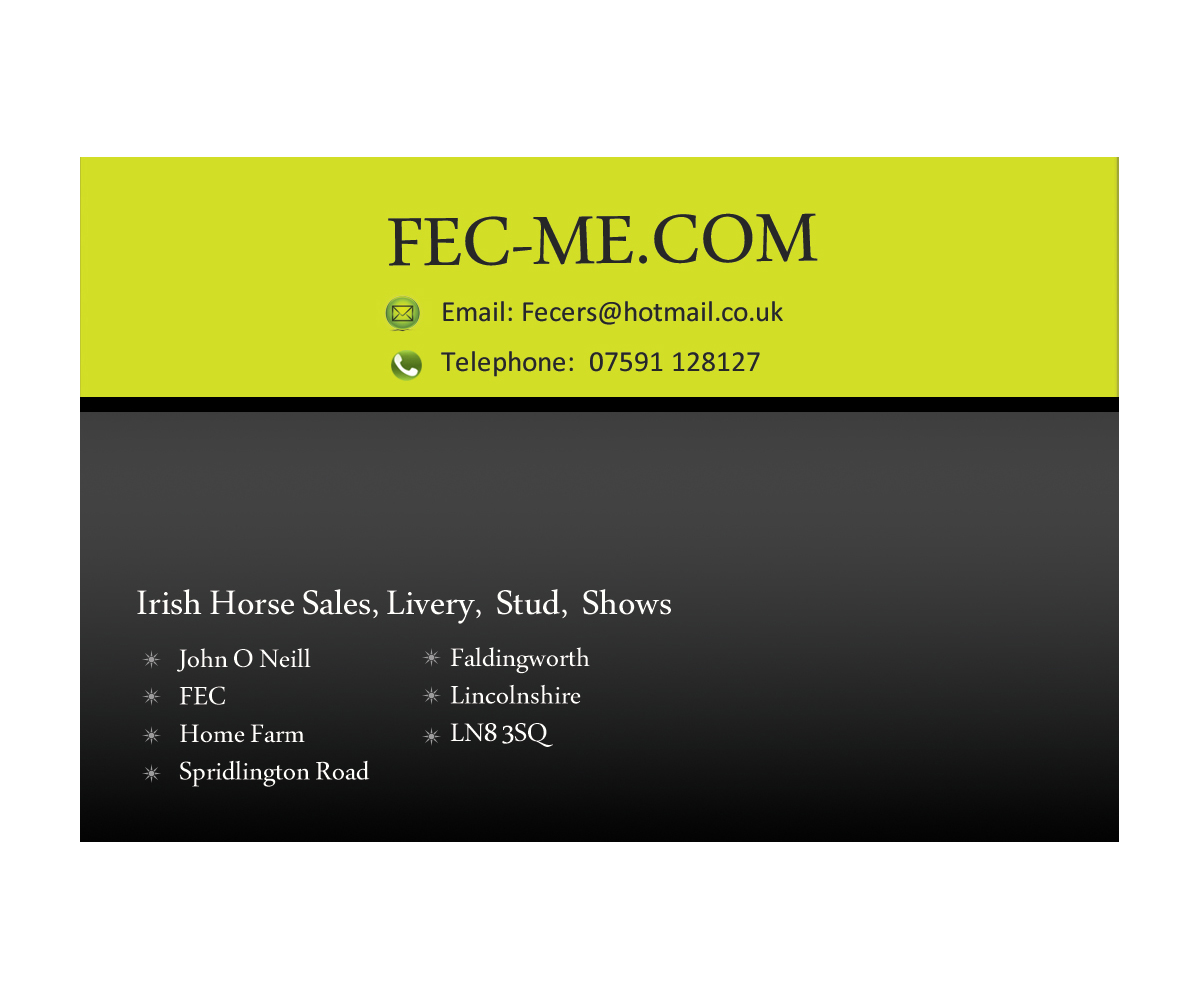 Business Card Design by Designing World for Fec | Design #3466937