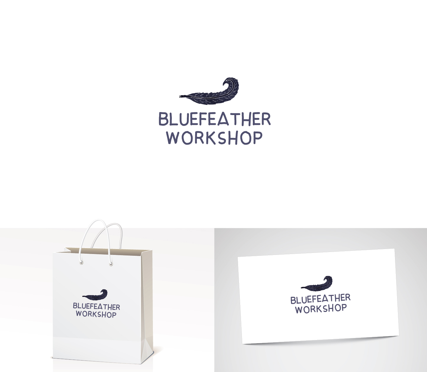 Logo Design by Fresh Art for Bluefeather Workshop | Design #3479453