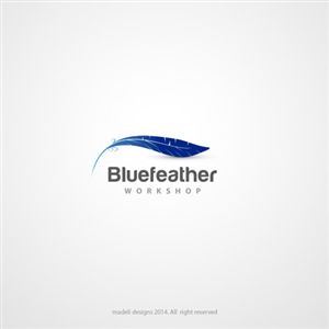 Bluefeather Workshop | Logo Design by madeli