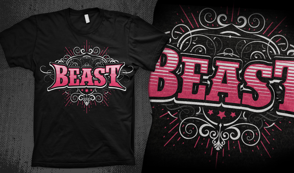 T-shirt Design by Mayonpx for Beast Apparel  | Design #3531547