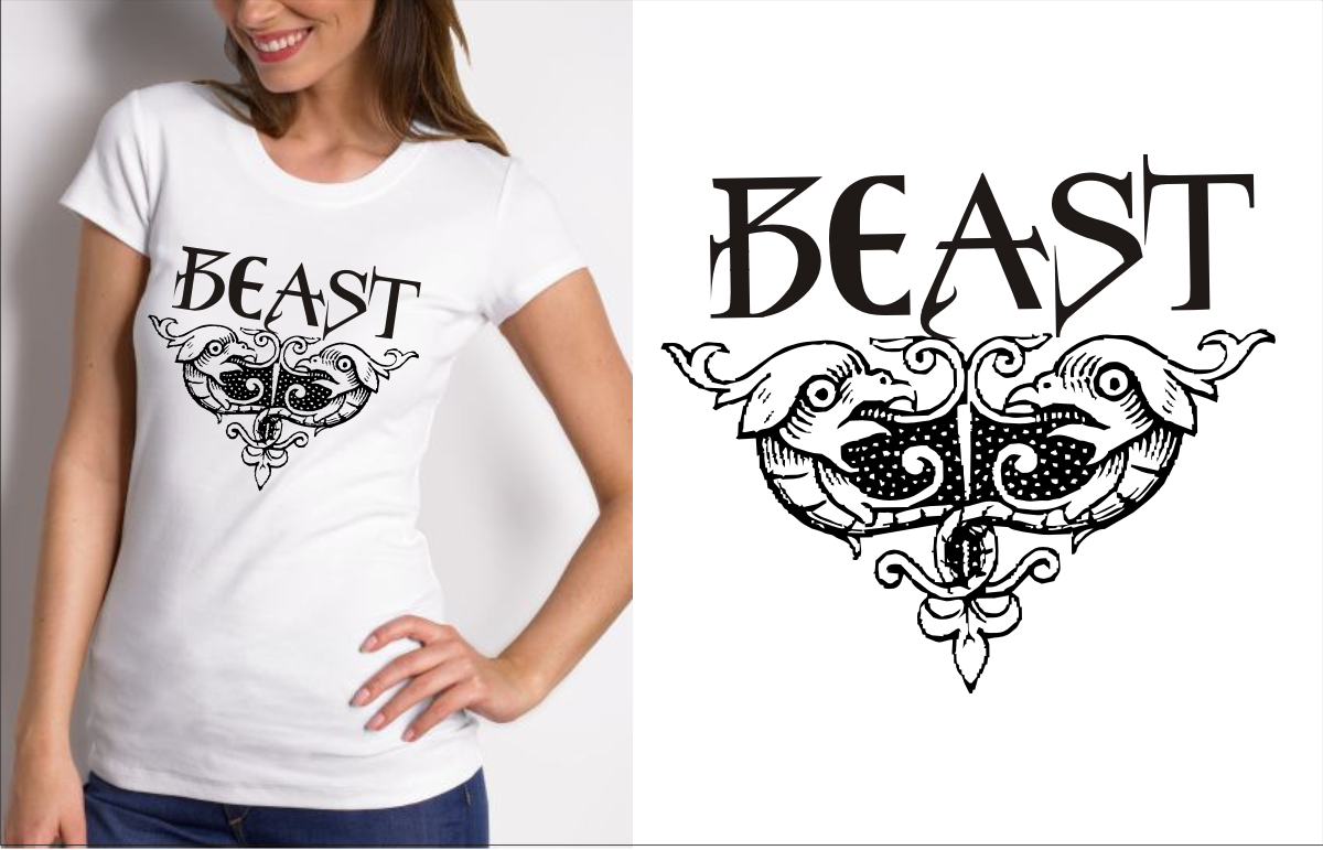 T-shirt Design by MG for Beast Apparel  | Design #3509071