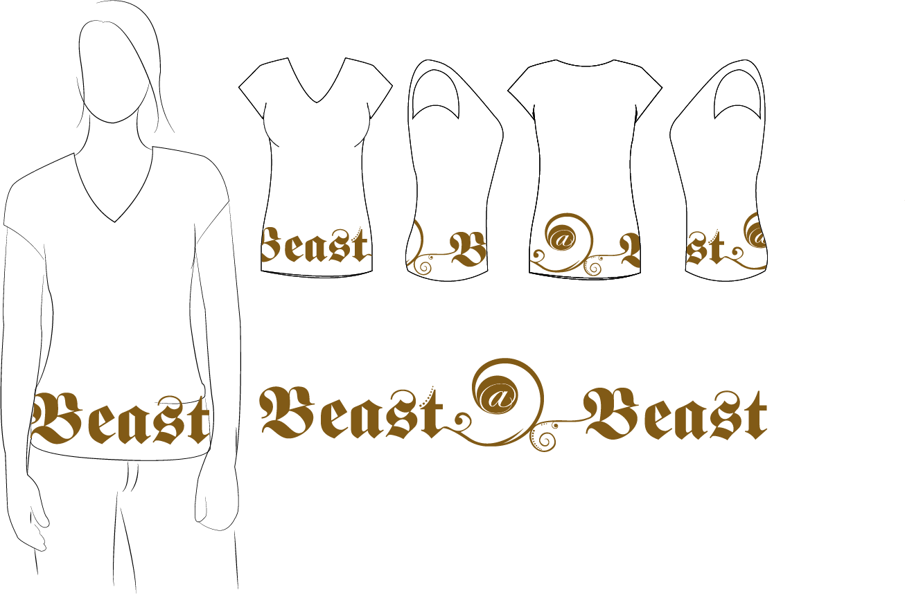 T-shirt Design by Fabiana Ong for Beast Apparel  | Design #3509912