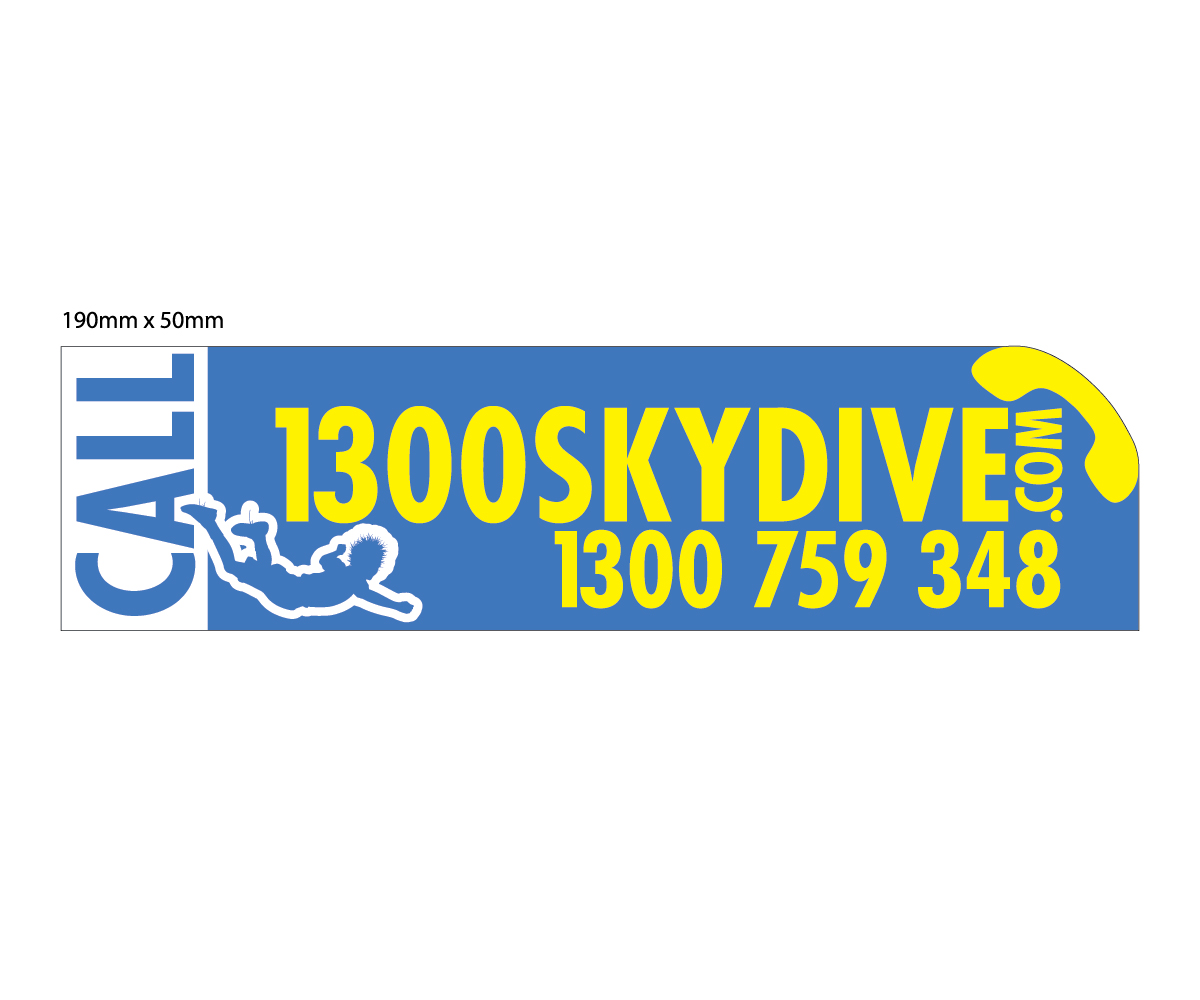 Sticker Design by Trinan for Sydney Skydivers | Design #3505754