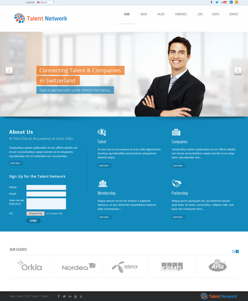 Wordpress Design by Da Miracle for this project | Design #3536782