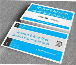 Diseño de Tarjeta de Presentación por AwsomeD para Johnson & Associates Tax Services | Diseño: #3486082