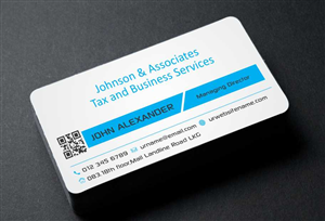 Diseño de Tarjeta de Presentación por AwsomeD para Johnson & Associates Tax Services | Diseño: #3486083